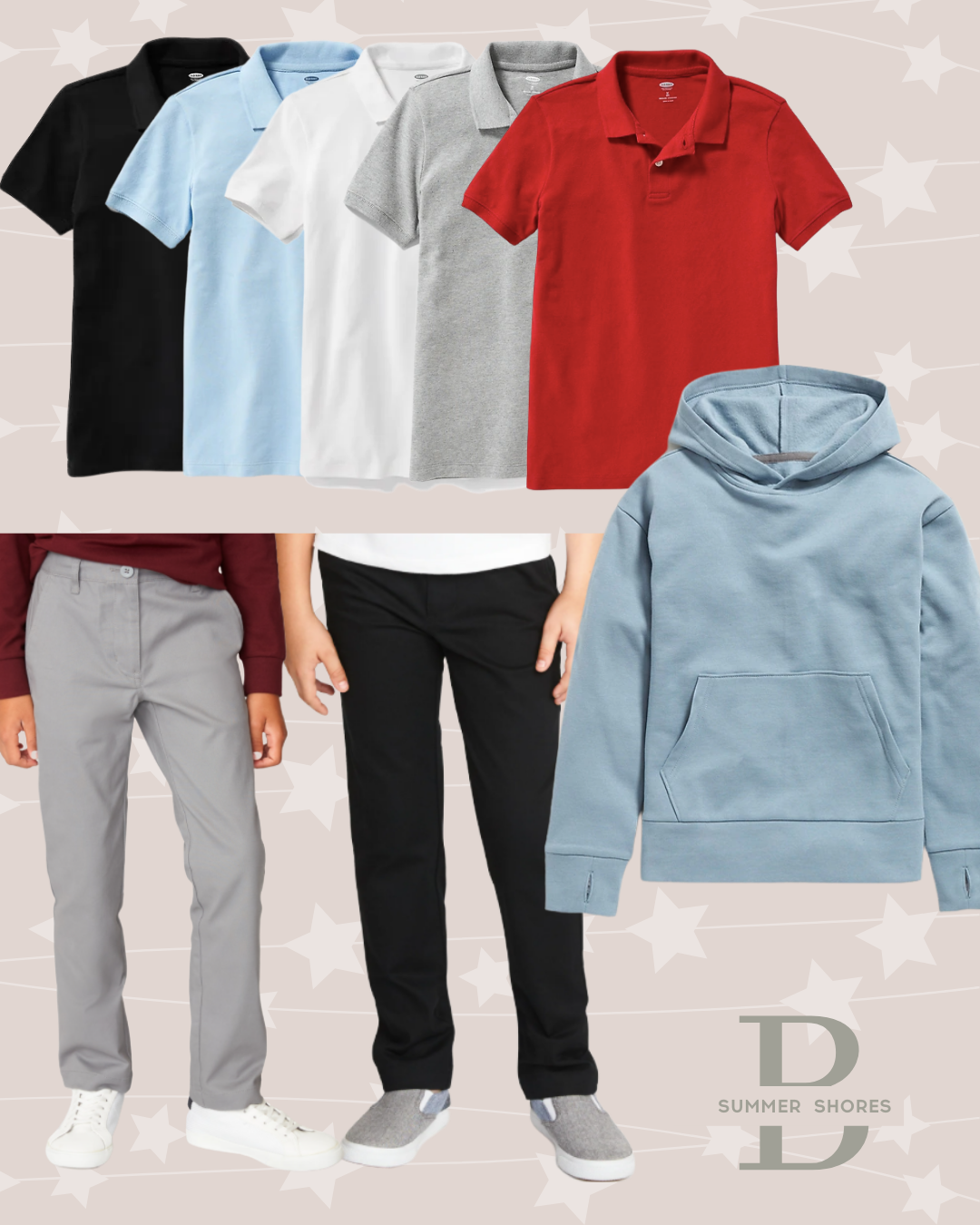 Old navy 2025 boys uniform shorts